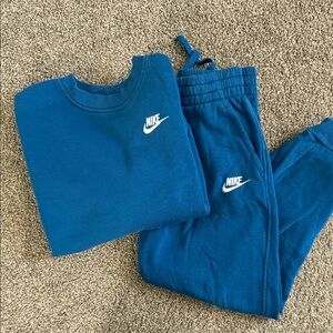Nike Kids Royal Blue Joggers & matching Crewneck